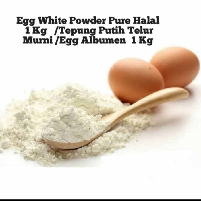 

Egg White Powder 1 Kg Halal/Tepung Putih Telur Murni/Egg Albumen 1 Kg