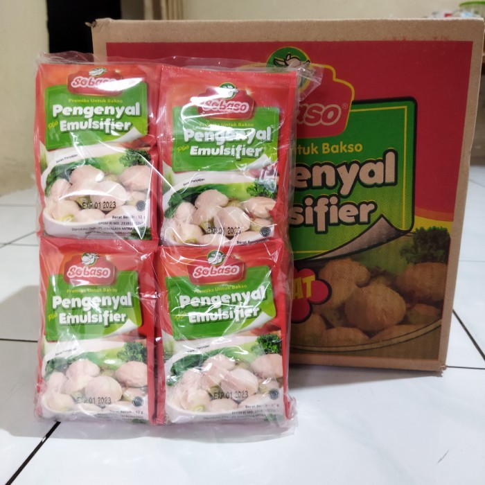 

Sobaso Tepung Pengenyal Emulsifier Bakso 32gr (1 Dus)