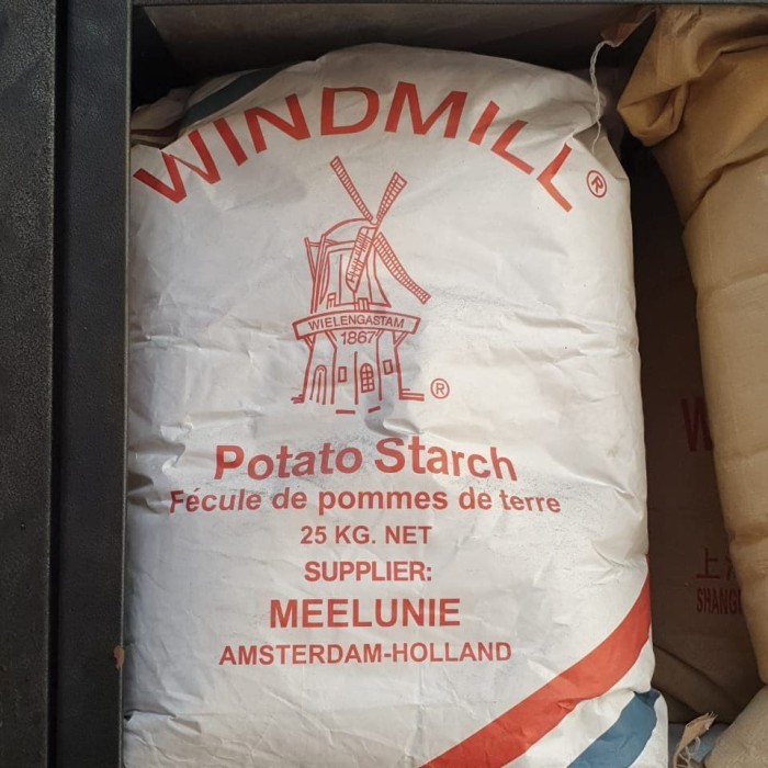 

WindMill Potato Starch/ Tepung Kentang/ Sang Fen/ Sheng Fen 25Kg