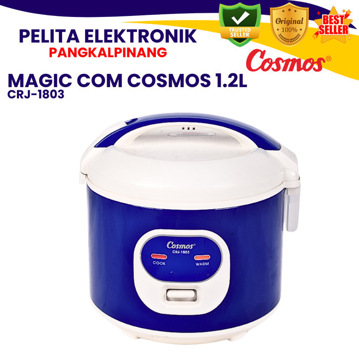Cosmos Magic Com / Rice Cooker 1.2 Liter Crj 1803 Panci Anti Lengket