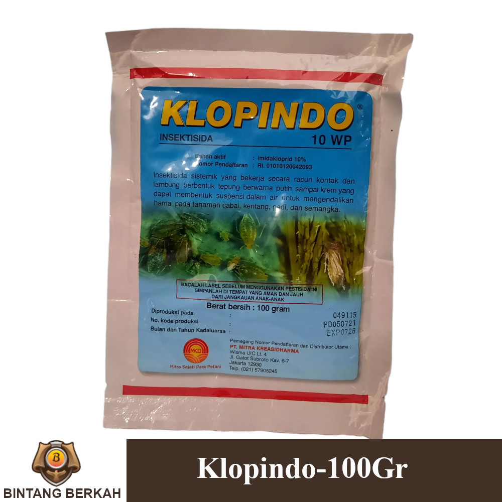 Klopindo 100 Gram Insektisida Imidakloprid Pertanian
