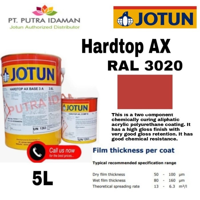 JOTUN CAT KAPAL / HARDTOP AX 5 LITER / RAL 3020 / CAT JOTUN MARINE