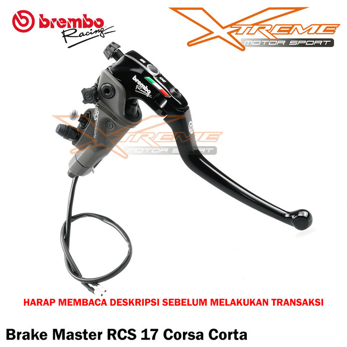Master Rem Brembo Rcs 17 Kanan Corsa Corta Universal Original Brembo Italy Asli