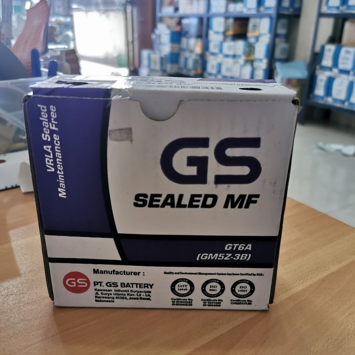 Aki Sepeda Motor Gs Astra Gm5Z3B Gm5Z-3B Kering