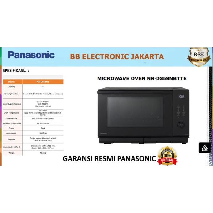 Panasonic NN-DS59NB Microwave Oven - Hitam