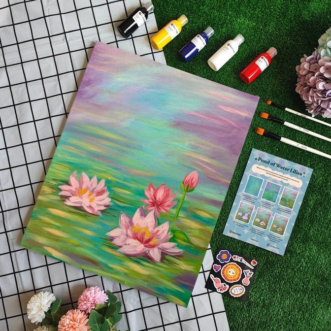 PAINTING KIT - LUKISAN BUNGA TERATAI