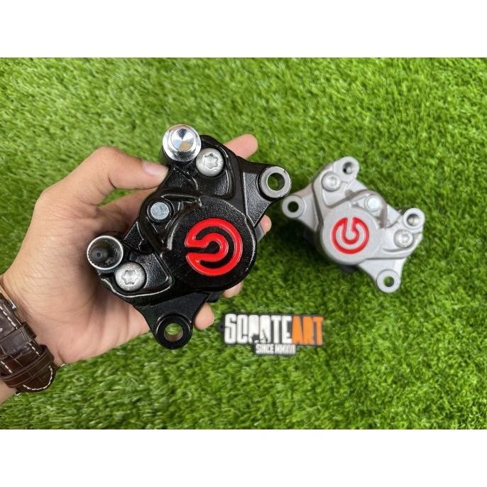 Original Caliper Brembo 2P Big Logo Original Thailand - Hitam Restock