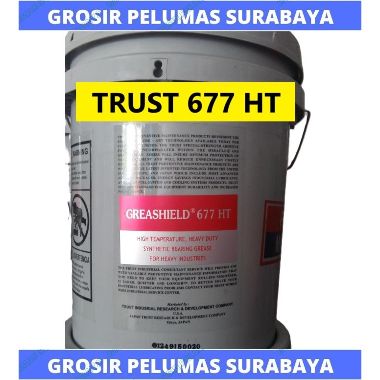 Trust grease 677 HT Merah 16kg , hi temp , tahan panas 285'c , 80pon