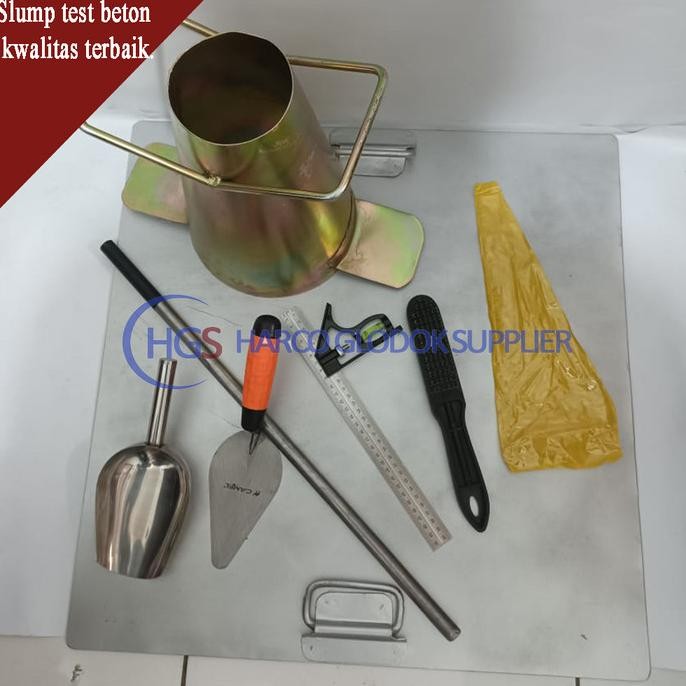 Slump Test Beton / Alat Uji Beton / Slump Test Set Beton Original Dan Terpercaya