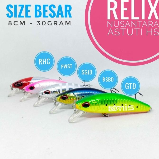 ASTUTI HS 30 Gram Relix Nusantara Lure Umpan Casting Minnow