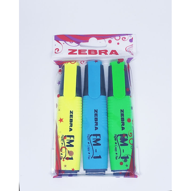 

Highlighter Zebra Fm1 Mix 3 Colour