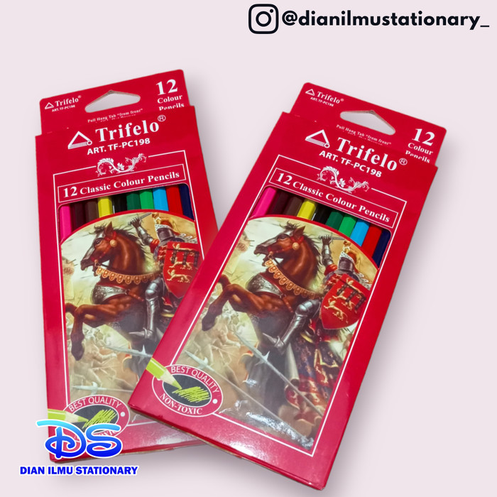 

:=:=:=:=] Pensil warna 12 warna panjang trifelo TF-PC198