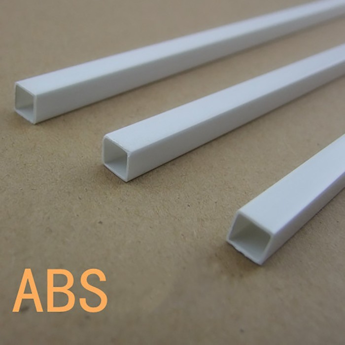 PROMO Diameter 3/4/6/8mm Square ABS Plastic HollowTube Pipe Length 250mm DIY Material for Model Part