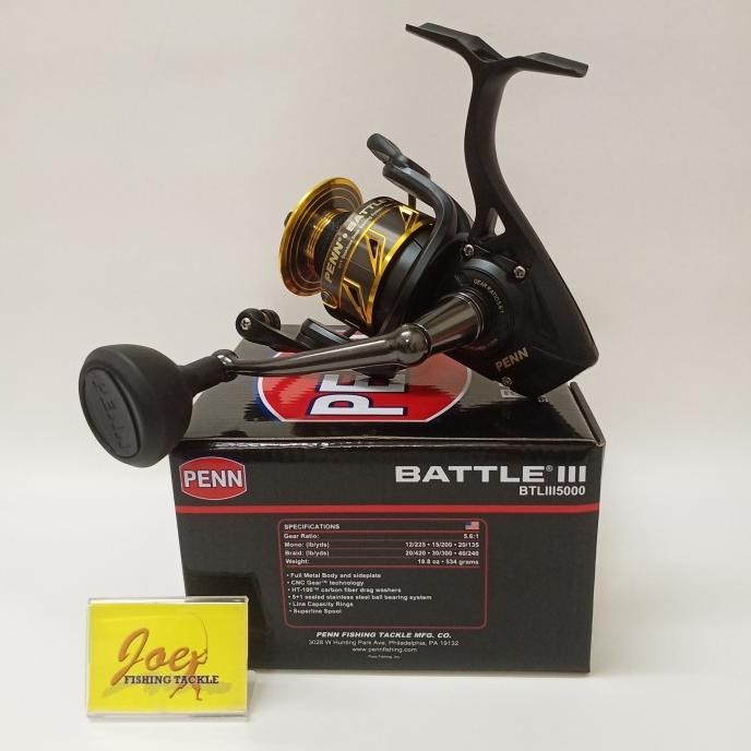 Penn Battle III 5000 Reel Spinning Alat Pancing Mancing