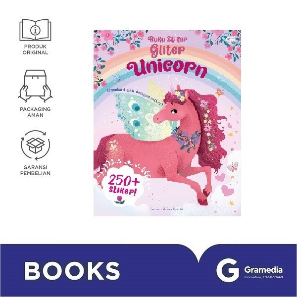 Buku Stiker Gliter: Unicorn