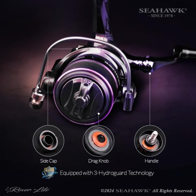 Reel Pancing spining Ultralight Seahawk Rover Lite 500 Power Handle
