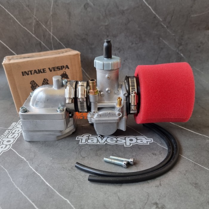 INTAKE MANIPOL SUSUN VESPA MEMBRAN RX KING KOMPLIT KARBU PE 28
