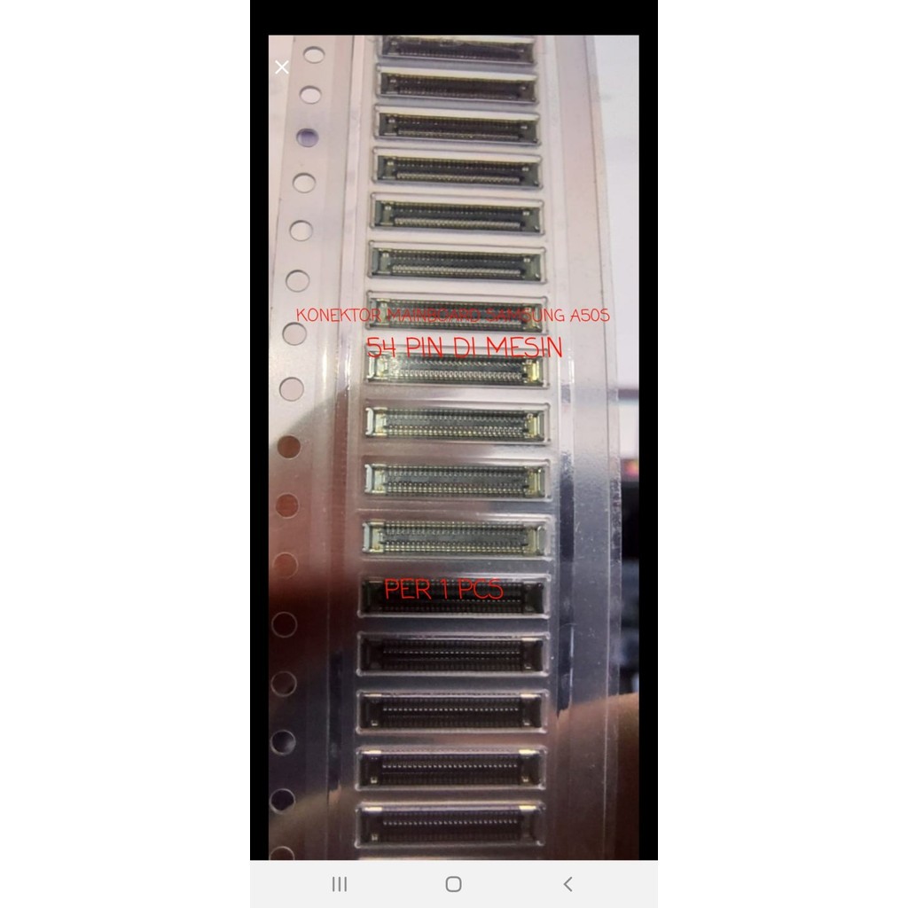 FPC KONEKTOR MAINBOARD SAMSUNG A50S 54PIN DIMESIN