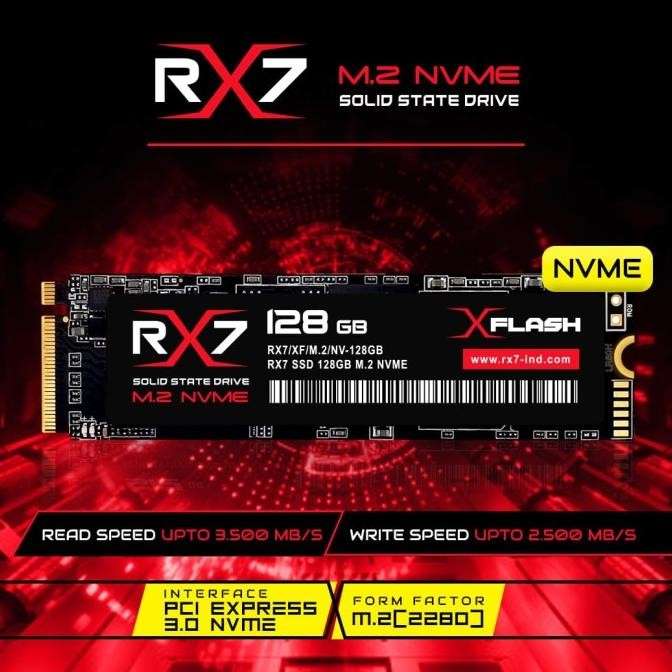 TERMURAH - SSD M2 NVME / M.2 NVME/ M2NVME 128GB RX7 RESMI (GARANSI 3 TAHUN)