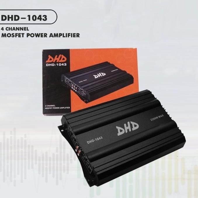 BEBAS ONGKIR - DHD Power Amplifier 4 Channel / DHD - 1045 Audio Mobil