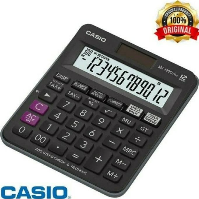 

TERMURAH - CASIO MJ-120D PLUS - Check & Correct Calculator / Kalkulator Desktop