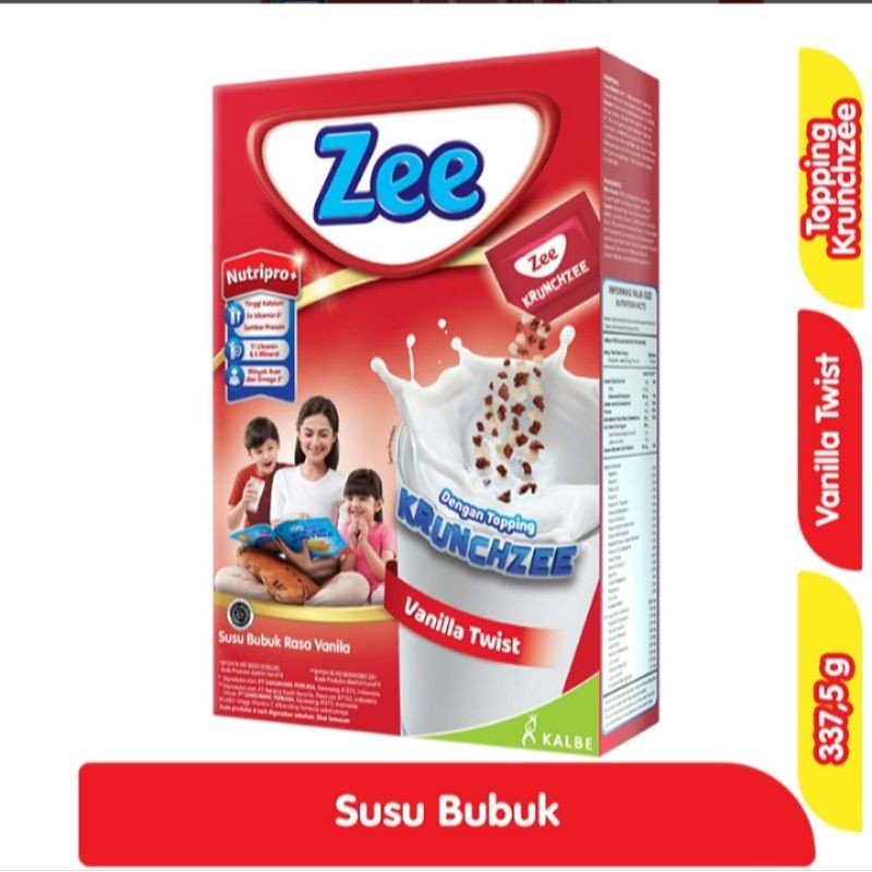 

ZEE NUTRIPRO SUSU BUBUK RASA COKLAT & VANILA 337.5G