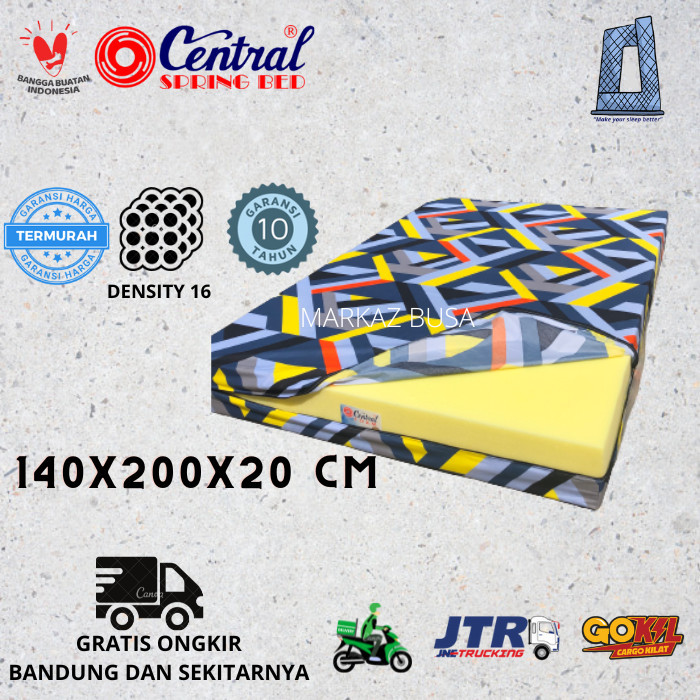 Kasur Busa Central 140X200X20 Garansi 10 Tahun