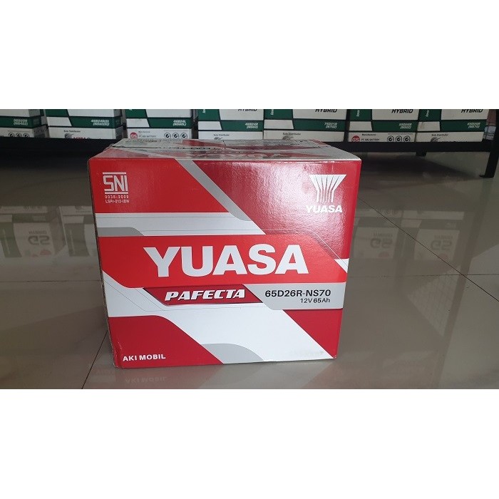 Aki Mobil Yuasa Pafecta Ns70 65Ah Aki Basah