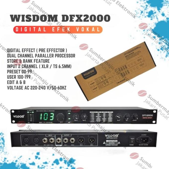 Efek Wisdom DFX 2000 Digital Efek Vokal Wisdom Dfx2000 IQB