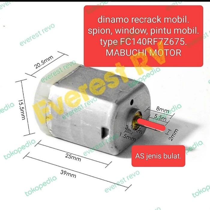 DINAMO RECTRACK MOBIL/ DINAMO SPION KACA WINDOW MOBIL
