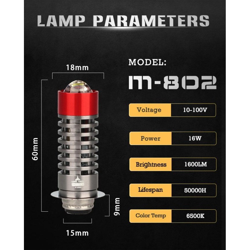 BULLAES LAMPU DEPAN H6 LED LASER PUTIH KUNING + SENJA 5MODE 30WATT