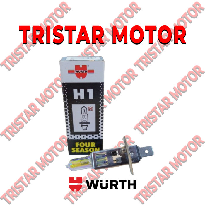 BOHLAM BOHLAMP LAMPU LAMP HALOGEN FOUR SEASON H1 12V 100W KUNING WURTH