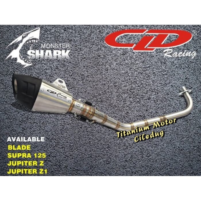Knalpot Cld Shark Jupiter Z / Vega Zr / Blade / Supra 125 Cld Racing