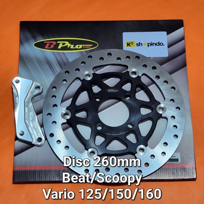 Piringan Disc Cakram Beat Scoopy Vario 125 150 160 Floating Bpro 260Mm