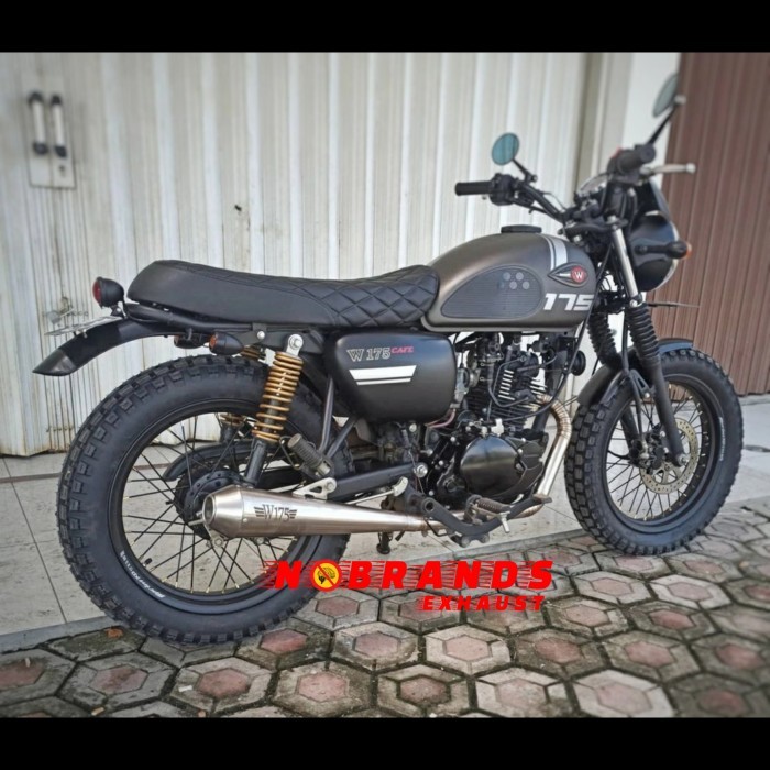 Knalpot Kawasaki W175 Japstyle Pnp Nobrands Exhaust