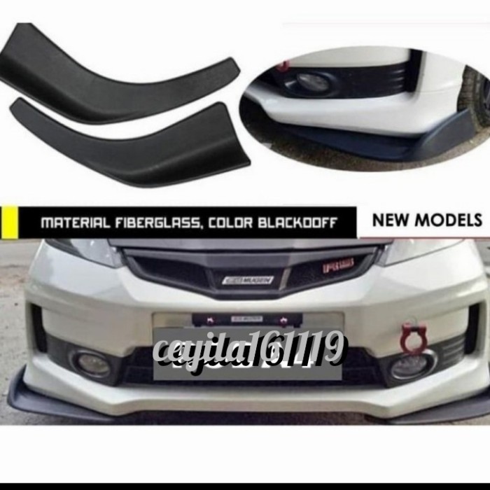 WINGLET LIPS BUMPER DIFFUSER DEPAN MOBIL DATSUN GO+/PANCA