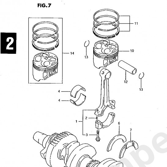 Ring Set,Piston Standard Suzuki Bandit 400 Suzuki Gsx R400 Gk76A (Gb.11)