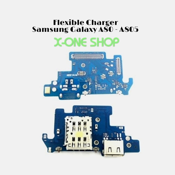 PAPAN BOARD KONEKTOR CHARGER SAMSUNG A80 A805 IN MIC WITH IC ORIGINAL