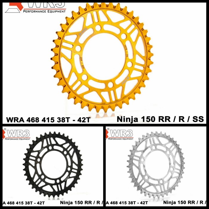 Gear Wr3 Aluminium Cnc 415 38 39 40 41 42 Ninja R Ninja Rr 2Tak