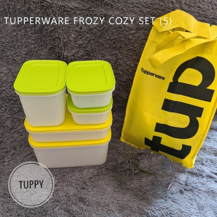 PROMO TUPPERWARE FROZY COZY SET (5) - WADAH PENYIMPANAN SET