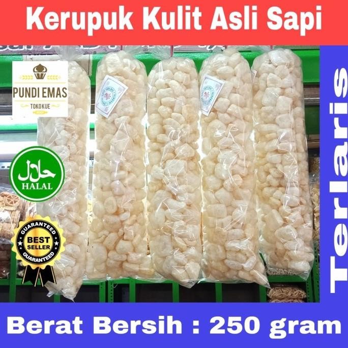 

Bayar Tempo! KERUPUK KRUPUK KULIT ASLI SAPI DOROKDOK KULIT KRUPUK RAMBAK 250 GRAM