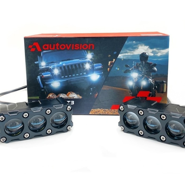 Lampu Tembak 3 Mata. Mini Biled Autovision