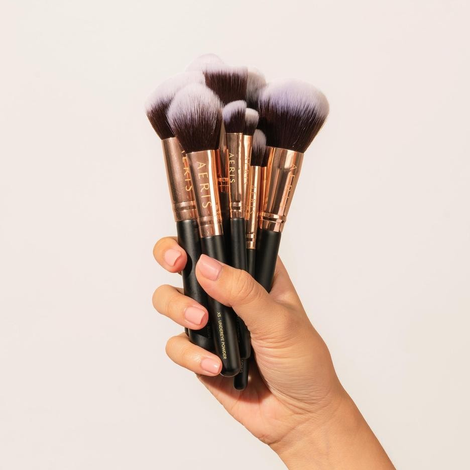 Aeris Beaut The Onyx 2.0 Brush Set - 15 Pcs Complete Set | Brush Make Up Set Kuas Rias Lembut 1 Set 