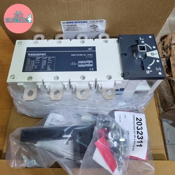 Terjangkau Change Over Switch Socomec 4P 250A / Cos Socomec Sircover 4P 250A