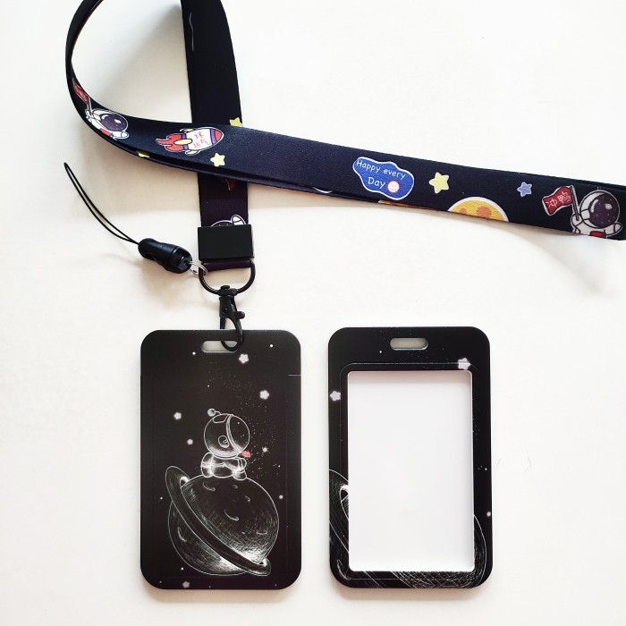 

Andra - Id Card Holder Name Tag Lanyard / Kalung Kartu Astronaut Space Nasa 3