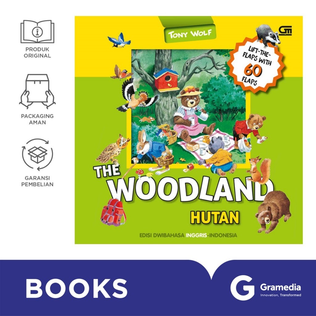 The Woodland (Hutan) : Boardbook Edisi Dwibahasa Inggrisindonesia