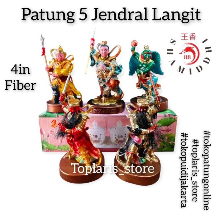 

Ready Patung 5 Jendral Langit 4in Fiber