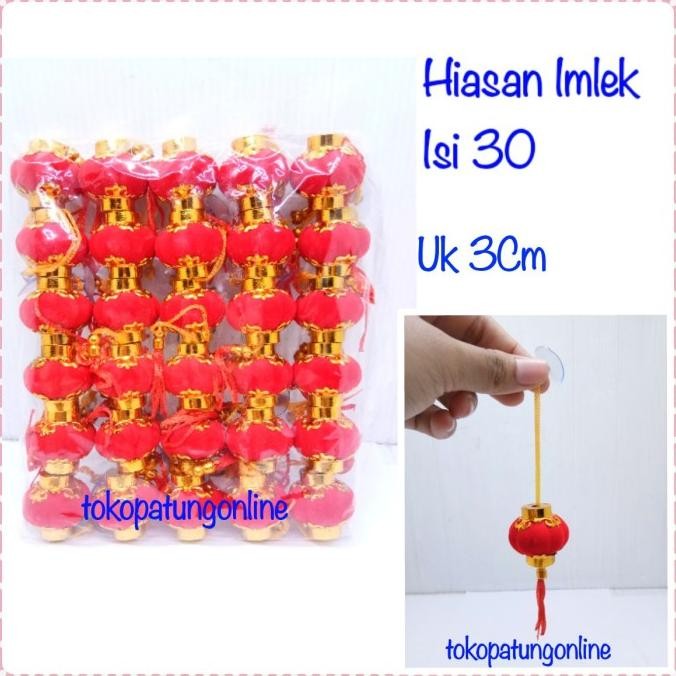 

Ready Gantungan Imlek Lampion Bludru Mini