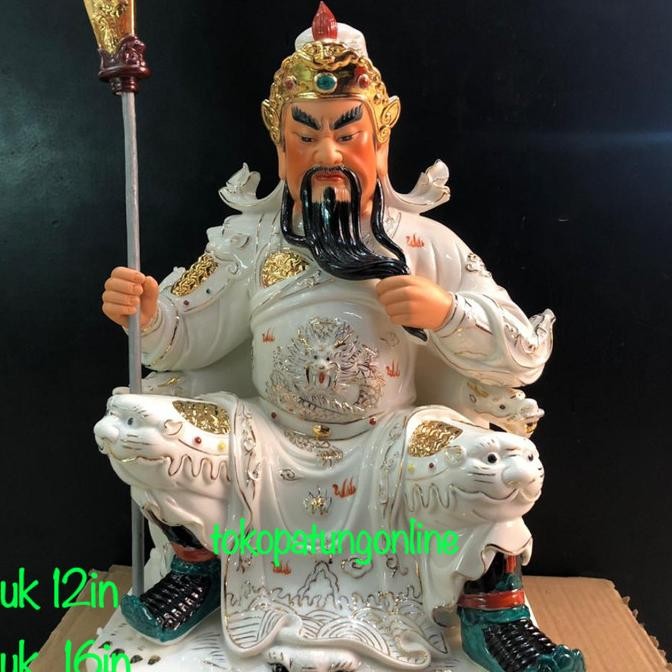 

Ready Patung Kwan Kong Keramik Taiwan 16in