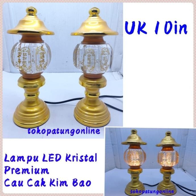 

Ready Lampu Led Sembahyang Kristal Emas 025